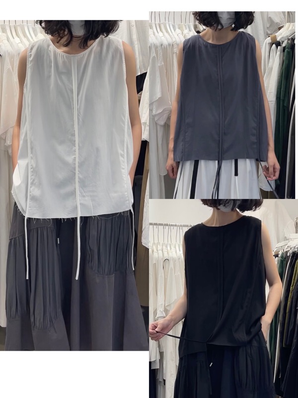 [three and two out] comfortable vest / suspender with ribbon design 99123\l