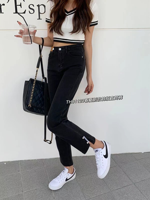 New year in early spring! [T.H] Korean versatile straight jeans 81123\lsw