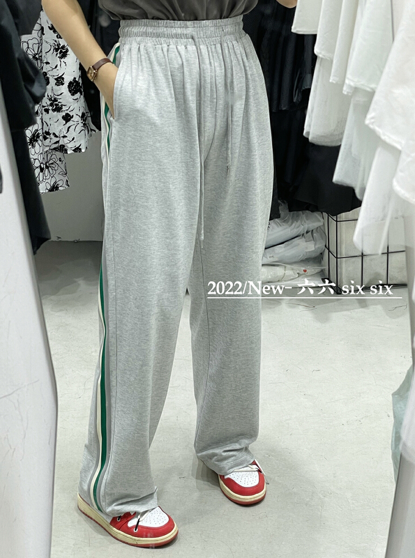[66] Korean ribbon wide leg casual pants ys1-191\l