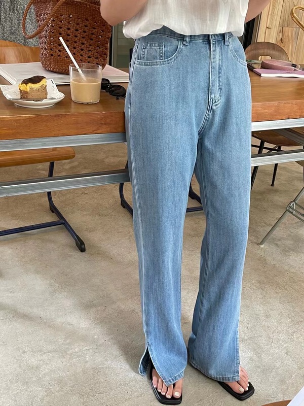 [feeding] casual simple slit design jeans 5857\cls