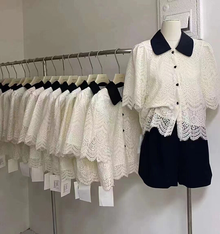 [Susan] contrast color simple aging shirt 18622\lsw