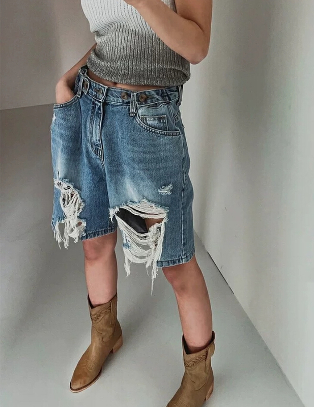 [c.h.z] distressed personalized fashion jeans 20351\wtt