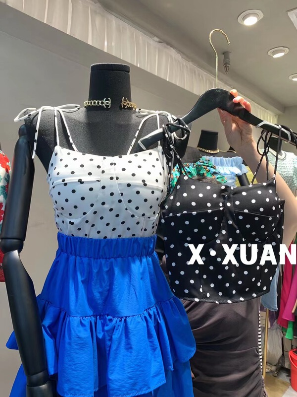 [x.xan] hot girl chic wave point vest / sling 2320\pcz