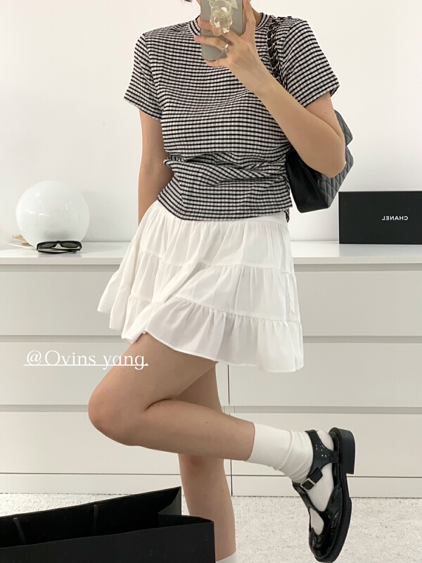 [ovinsyang] layer upon layer cake short skirt skirt 8767