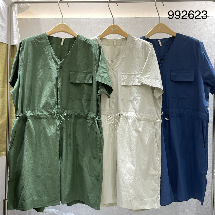 [twenty printed wood] drawstring clean version comfortable Jumpsuit 992623\l