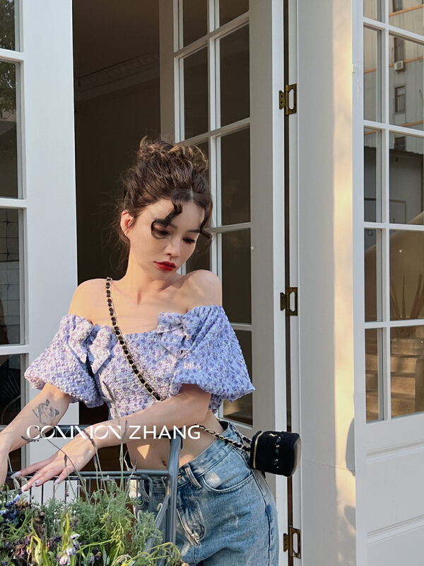 [CZ Zhang] French floral shirt 62559\jhy