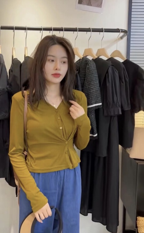 [OIT] fashion irregular simple versatile shirt 9199\hbx
