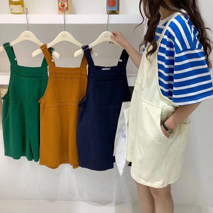 [rara] Korean version of versatile loose shorts and suspenders 3708\lsl