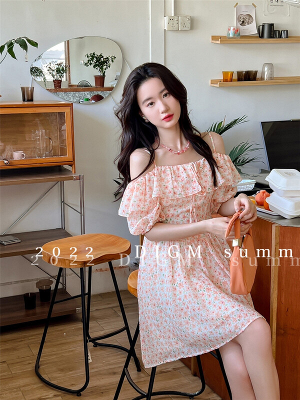 [SYL] floral lady suspender dress 5226\l