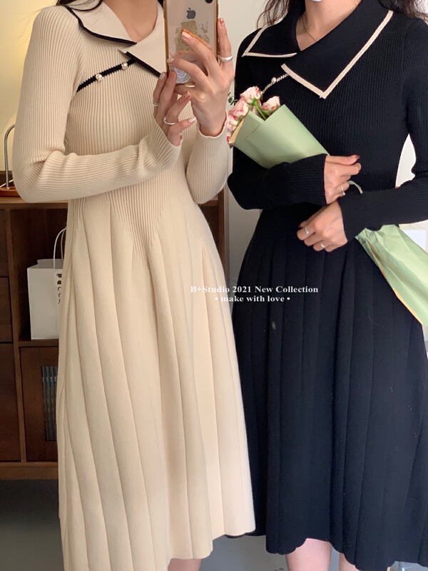 New year in early spring! [B plus] French style slim waist dress 223-2\hbx