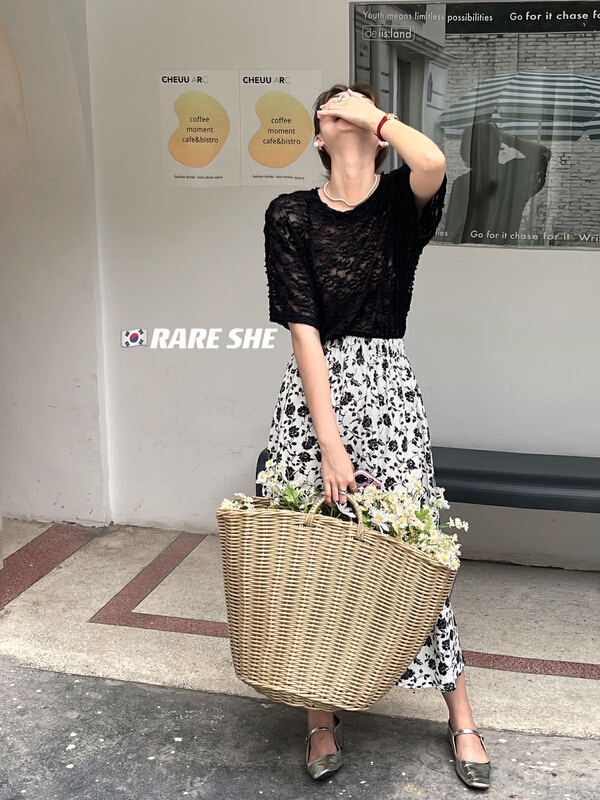 [rare she] fashionable aging print skirt 5269\lsw