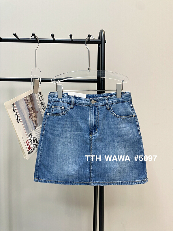 Original price 88.99! [Wawa] Korean version of versatile casual denim skirt 05097\ozq