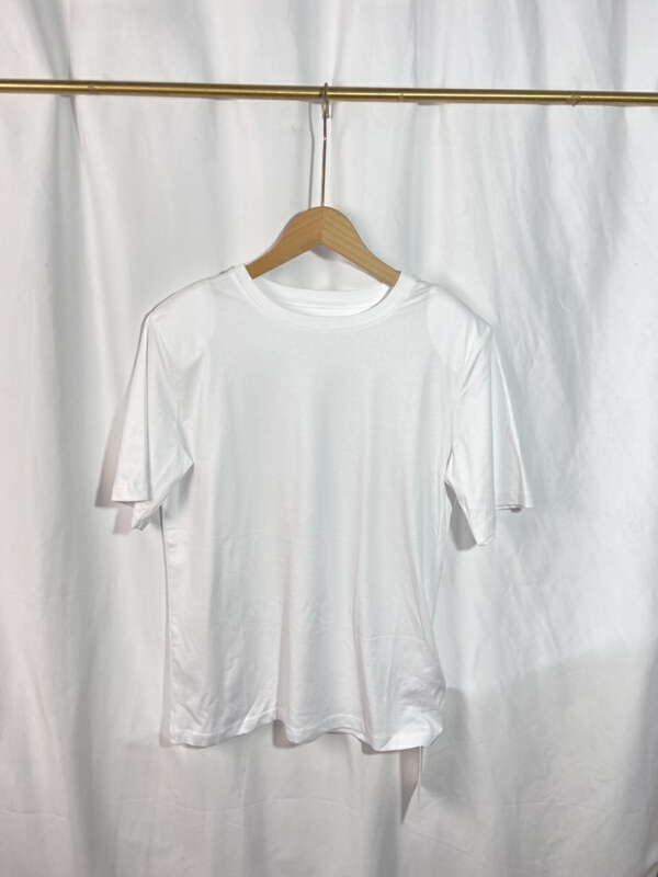[Yi show shop] round neck casual basic short sleeve T-shirt 1519\cl