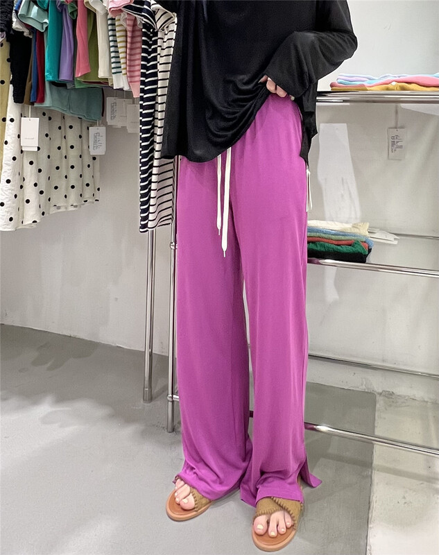 [feeding] simple solid color loose fitting casual pants 8901-k5\cls