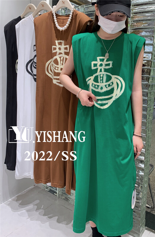 [Yishang & Yiyou] Korean long personalized pattern dress 6353\lsw