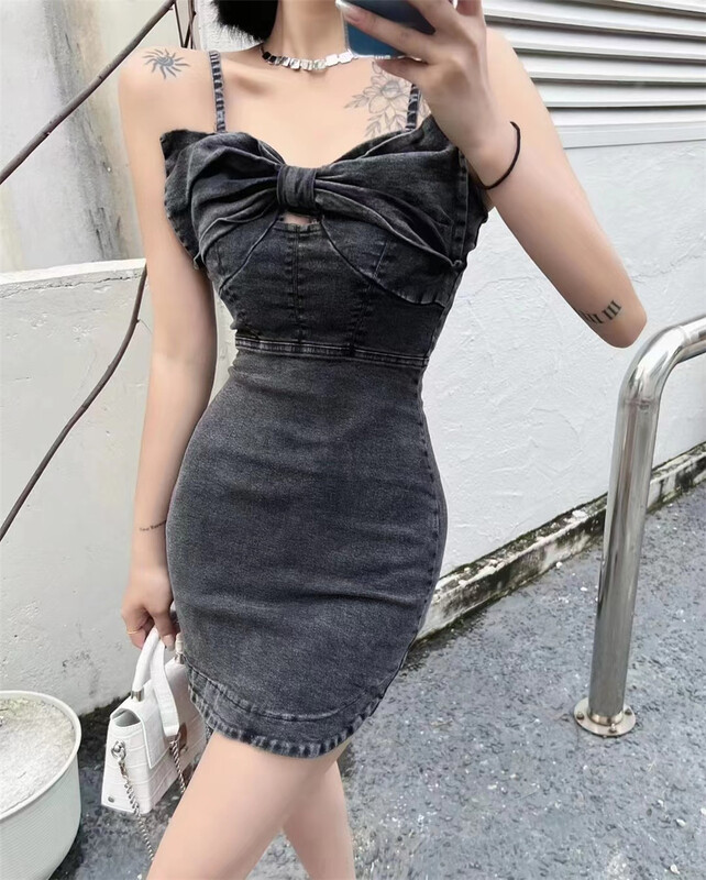 [d.ffstudio] denim sleeveless wash dress 1103\t