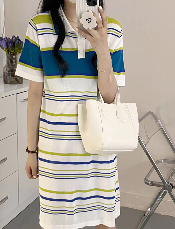 [Susan] striped loose fit dress 18980\lsw