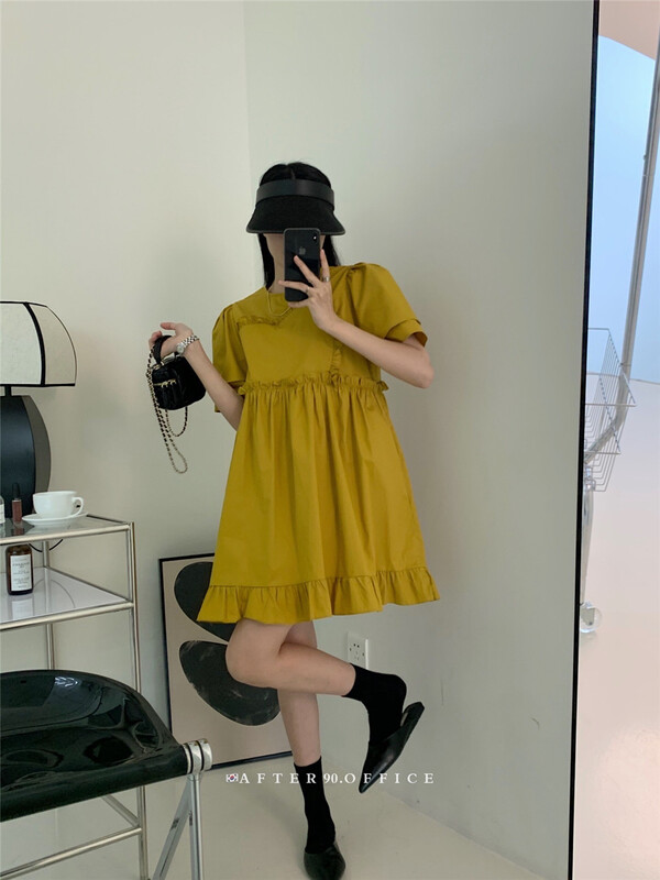 [after.90] round neck lady dress (only skirts) 6756\ll