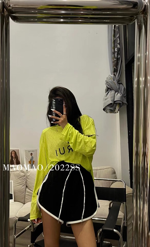 Original price 42.86! [Maomao] letter Pullover long sleeve sunscreen shirt 9271\t