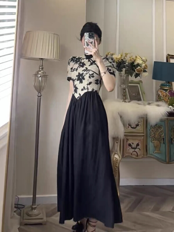 [Kiki studio] retro national style cheongsam dress 6081\hjy