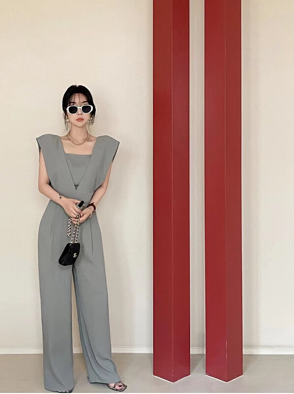 [31 fashion] Korean sleeveless comfortable Jumpsuit a81363\hjy