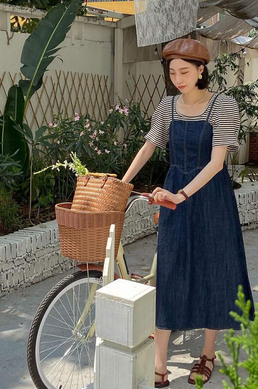 [secondtime] Korean slim suspender dress 5239\xj