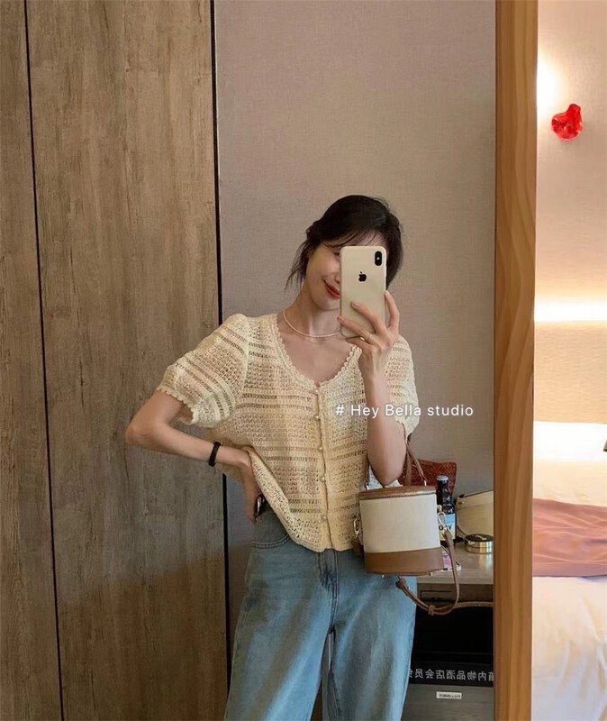 [hey Bella] single breasted V-neck fashion blouse (only selling blouses) 2979\ll