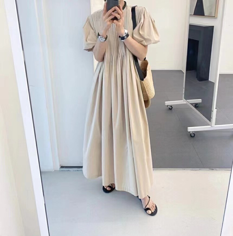 [31 fashion] French lazy style loose long dress 7700\hjy