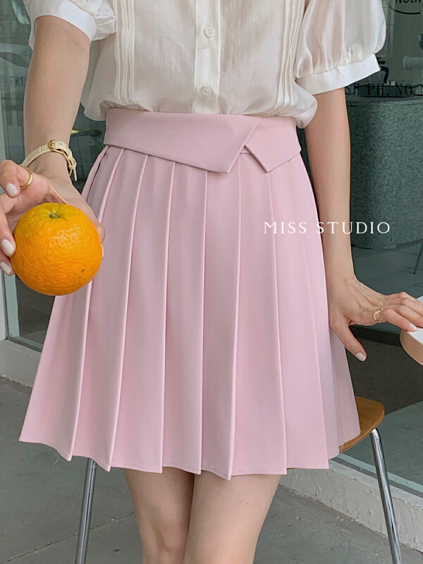 【 miss miss home 】 Korean waist small design pleated skirt l6631