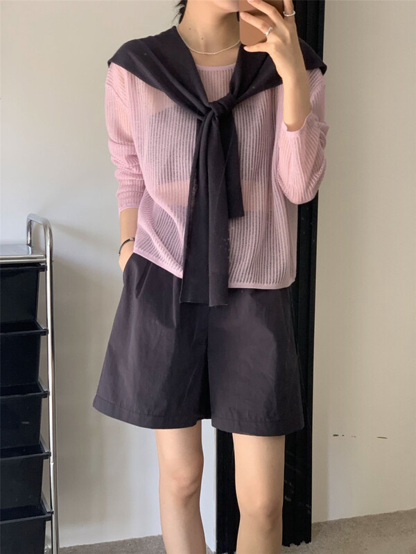 Invincible matching artifact! Must have [clean space] simple solid color with shawl 32136\cqw