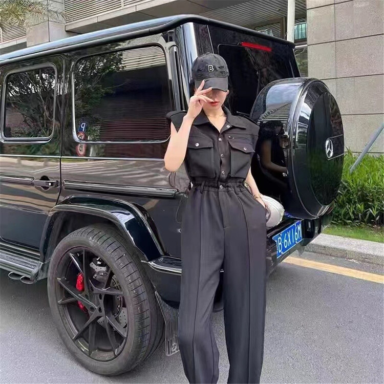 [pepper] drawstring Korean style versatile comfortable Jumpsuit 660\pcz