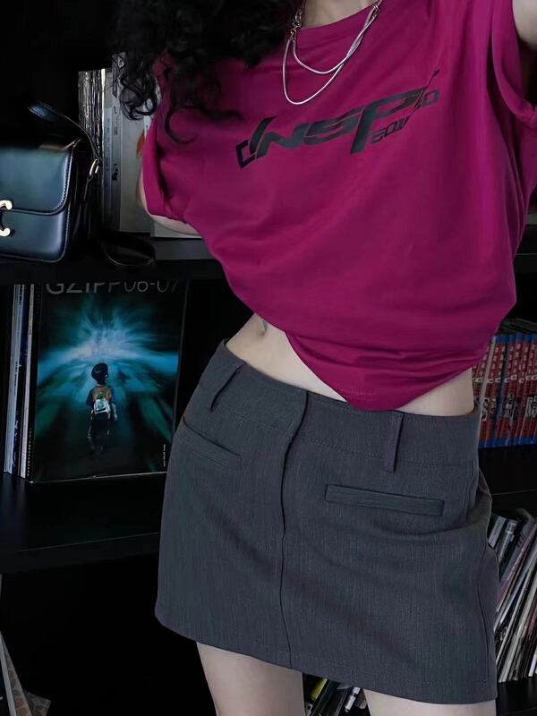 [K2 design] simple and versatile exotic spice girl skirt pants b18\wtt