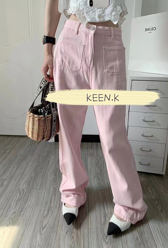 [keen k] Korean loose straight casual jeans p52\wtt