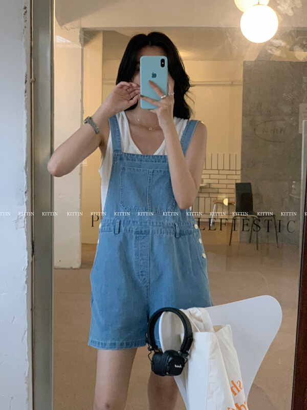 【 Kittin 】 Korean casual cowboy suspenders 966