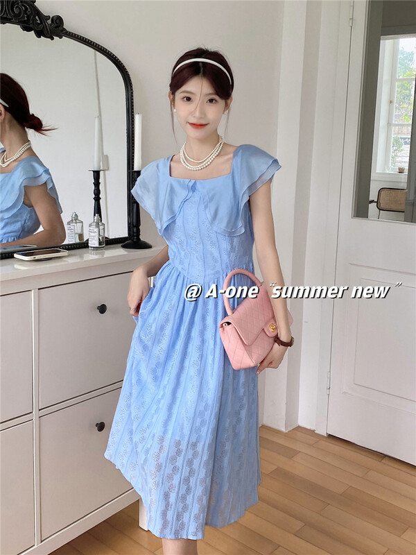 [A-One] Han Shu sweet high waist dress 22179\hjy