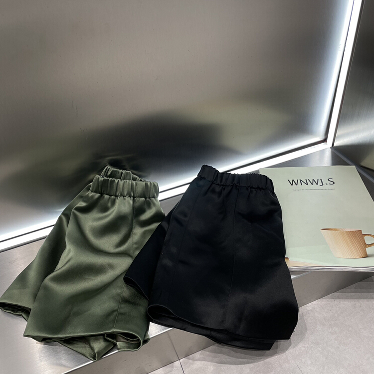 [bobo1972] elastic waist comfortable net color casual shorts 227330\ozq