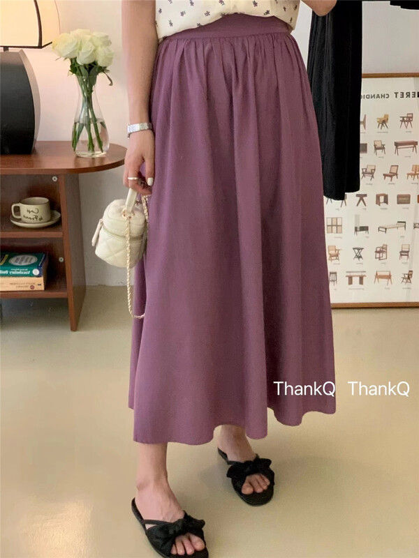 [thankq] gentle wind long ins skirt 6897\zjy