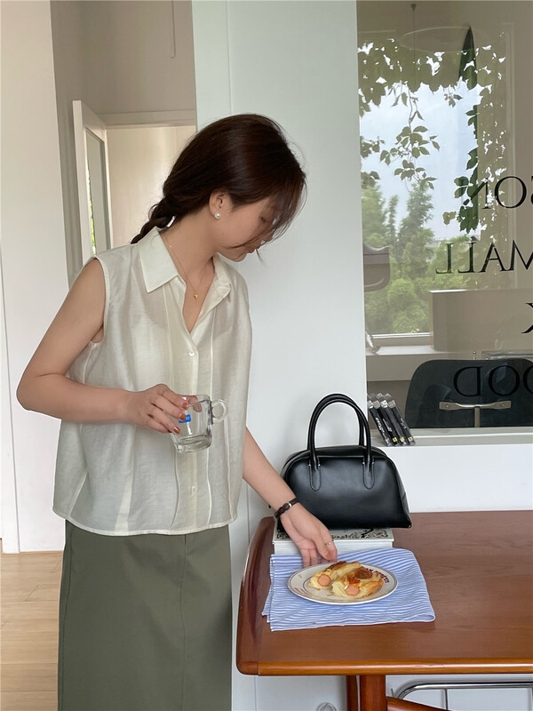 [feeding] simple solid color sleeveless shirt 8905-a5\cls