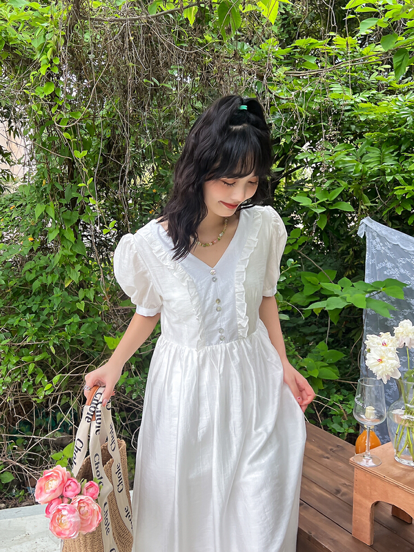 [rong'er family] simple dress with fresh fungus 20772\hjy