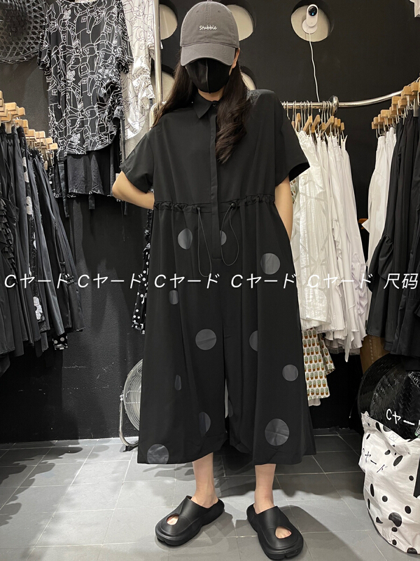 In early summer! [size] Japanese retro wave point waist Jumpsuit 65310\lsw