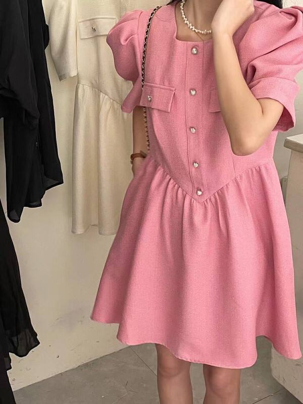 [Yunsheng] round neck Pullover Pleated Dress 6772\l
