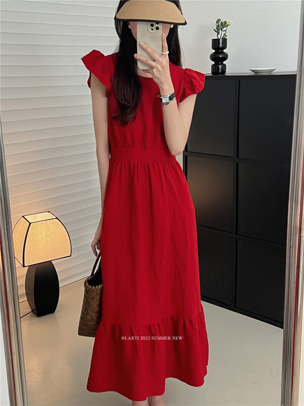 [larti] pleated clean lady dress ys2-88112\ll