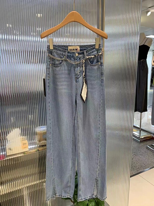 [o not 1] fashion retro skinny jeans (with waist rope) w816\lsw