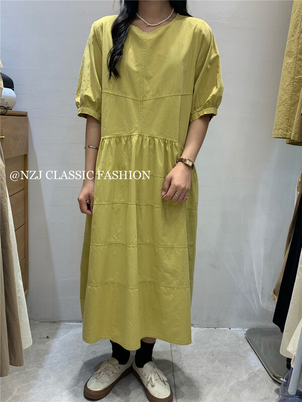 【 NZJ 】 round neck loose thin dress 830125\l
