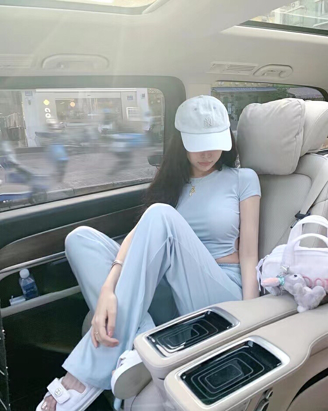 [Hello Miss] Royal sister sports short shirt + slim casual pants set 81122\pcz