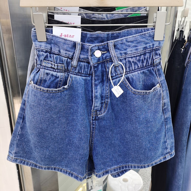 [J-star] Korean high waist thin denim shorts 2250\cl
