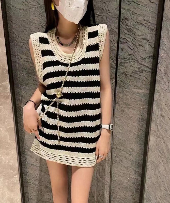 [c.h.z] Korean simple age reducing stripe dress 007726\wtt
