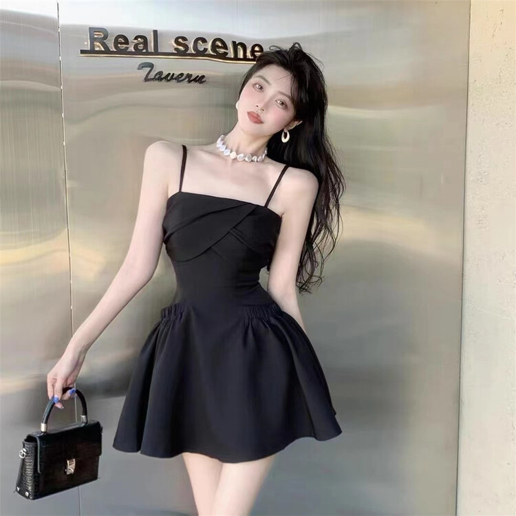 [little woman] pure desire wind waist strap dress 22221\pcz