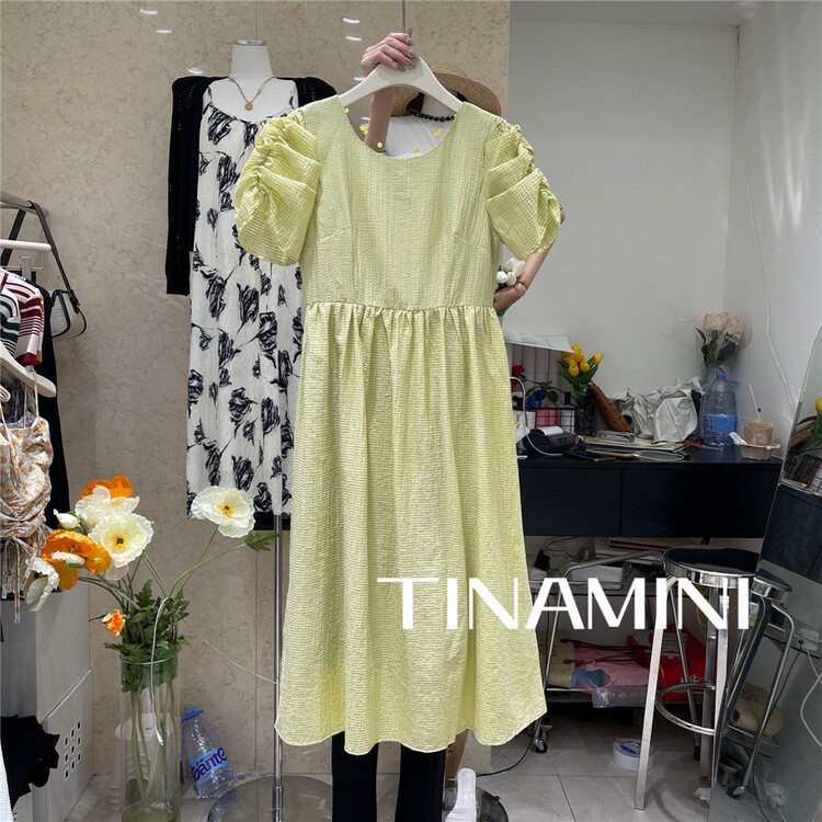 [tinamini] Korean style backless dress (with detachable pearl chain) m0207\hjy