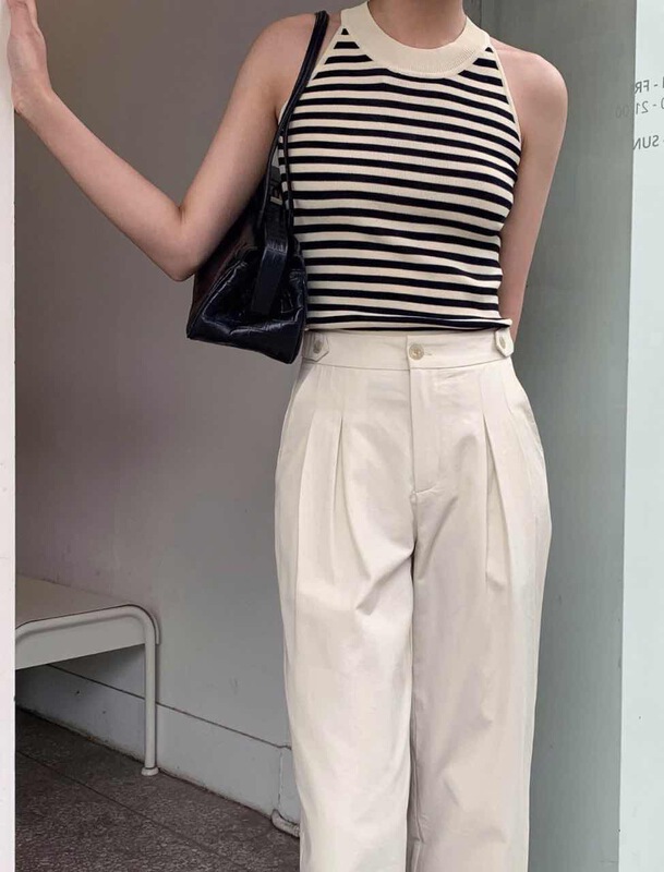 8-color evergreen! [acme ground] halter neck design summer essential versatile vest / sling 1633\cls